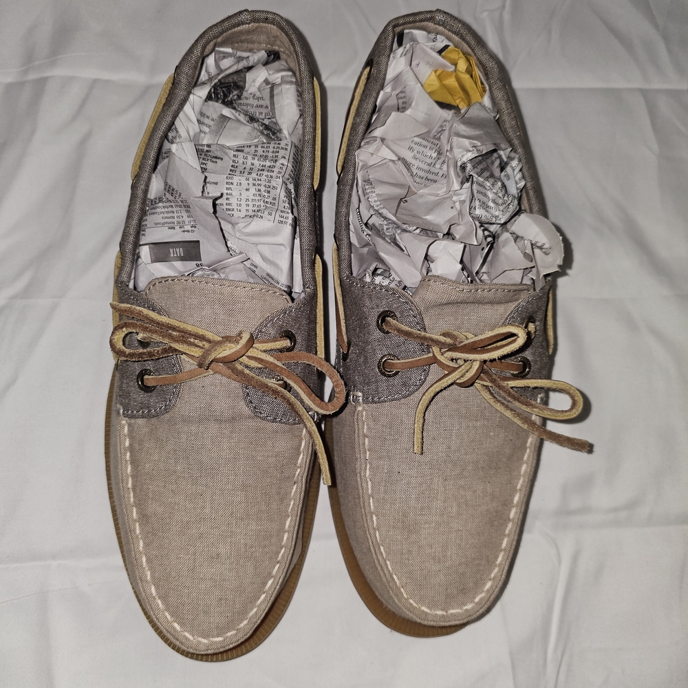 Sperry Tan and Gray Boat Shoes for Men